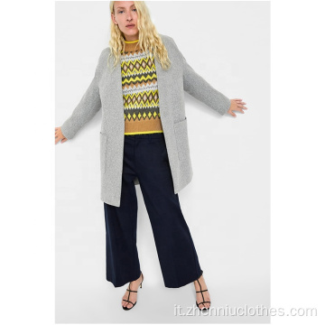 Cappotto di lana finta moda invernale da donna OEM 2020
